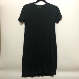 💥Banana Republic Ribbed Black Shirt Dress sz M💥